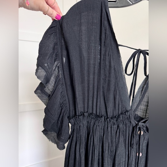 Flawless Black Crepe Maxi Dress - Picture 7 of 9